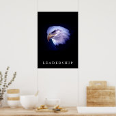 Bald Eagle Motivatie Leiderschap Verticaal Poster (Keuken)