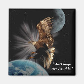 Bald Eagle Motivatie magneten (Voorkant)