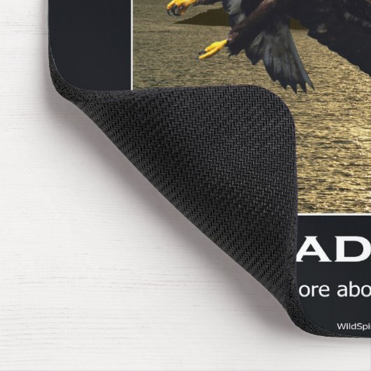 Bald Eagle Motivatie Mousepad Muismat (Hoek)
