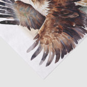 Bald Eagle Mountain River Waterverf Tissuepapier (Detail)