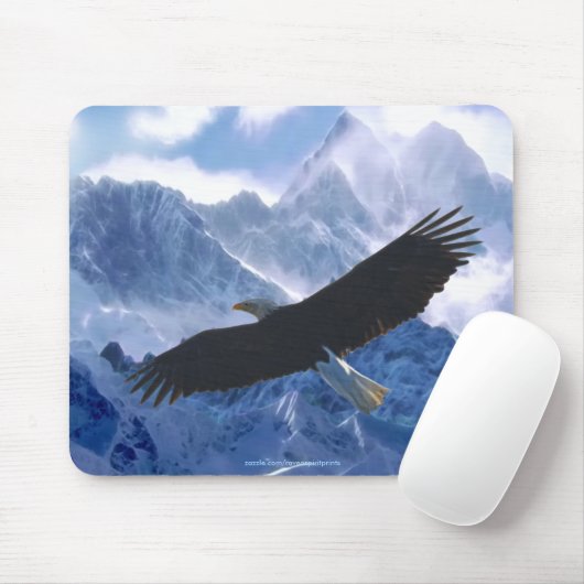 BALD EAGLE & Mountains Wilderness Mousepad Muismat (Met muis)