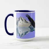 Bald Eagle & Mountains Wildlife Thee of Koffie Cup Mok (Links)