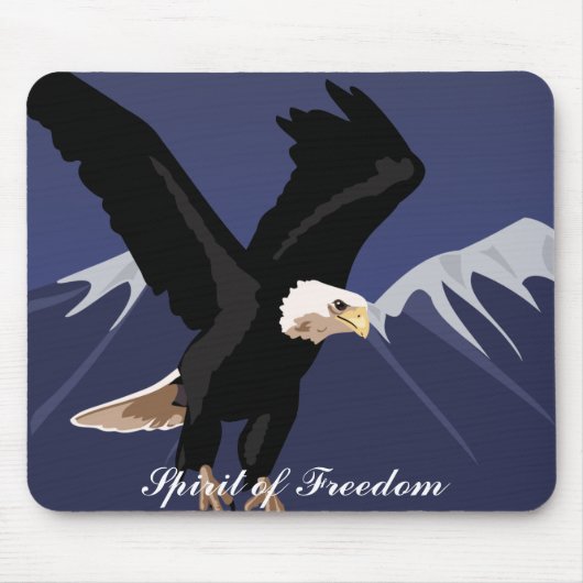 Bald Eagle Mousepad Muismat (Voorkant)