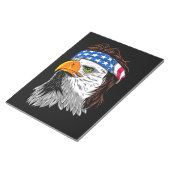 Bald Eagle Mullet USA Notitieblok (Schuin)