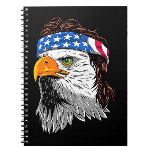 Bald Eagle Mullet USA Notitieboek (Voorkant)