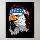 Bald Eagle Mullet USA Poster (Voorkant)