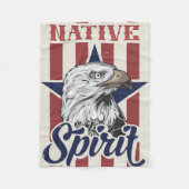 Bald Eagle Native Spirit Fleece Deken (Voorkant)