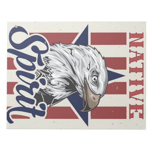 Bald Eagle Native Spirit Notitieblok (Voorkant)