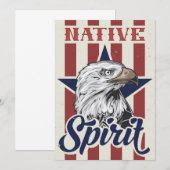 Bald Eagle Native Spirit Save The Date (Voorkant / Achterkant)