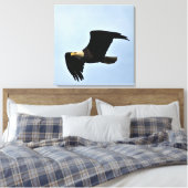 Bald Eagle Natuur Portret Canvas Afdruk (Insitu (Slaapkamer))