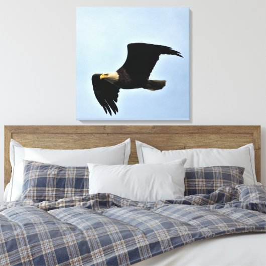 Bald Eagle Natuur Portret Canvas Afdruk (Insitu (Slaapkamer))