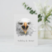 Bald Eagle Nobility & Honor aanpasbaar Briefkaart (Staand voorkant)