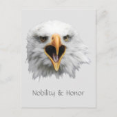Bald Eagle Nobility & Honor aanpasbaar Briefkaart (Voorkant)