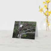 Bald Eagle Note Card Kaart (Gele Bloem)