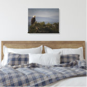 Bald Eagle on Tree Top Wrapped Canvas Afdruk (Insitu (Slaapkamer))