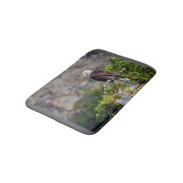 Bald Eagle op de rots Badmat