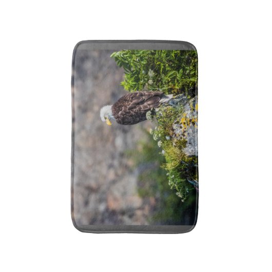 Bald Eagle op de rots Badmat (Voorkant Verticaal)