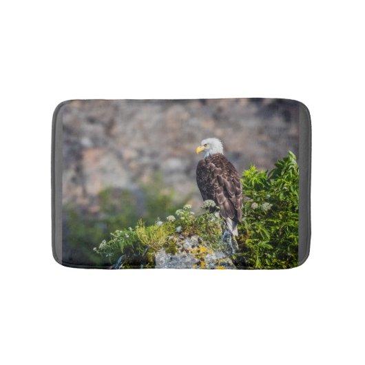Bald Eagle op de rots Badmat (Voorkant)