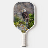 Bald Eagle op de rots Pickleball Paddle (Achterkant)
