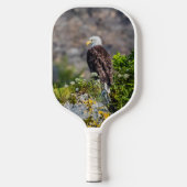 Bald Eagle op de rots Pickleball Paddle (Voorkant)
