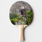 Bald Eagle op de rots Tafeltennisbatje (Achterkant)