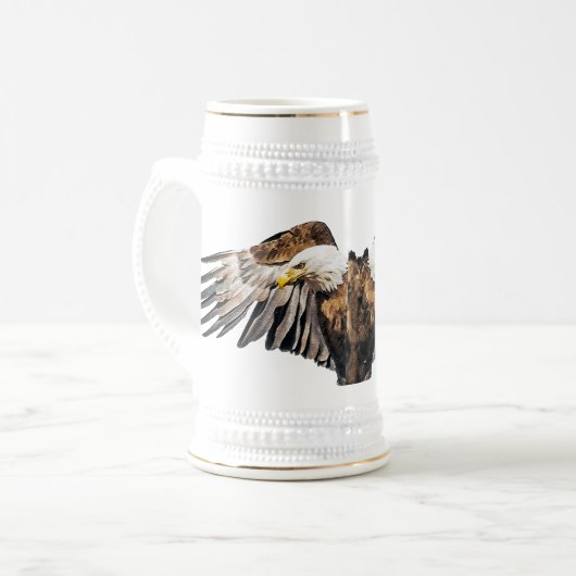 Bald Eagle op de Wing Bierpul (Voorkant links)