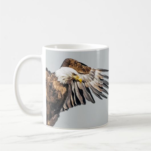 Bald Eagle op de Wing Koffiemok (Links)