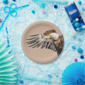 Bald Eagle op de Wing Papieren Bordje (Feest)