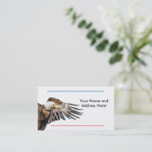Bald Eagle op de Wing Visitekaartje (Staand voorkant)