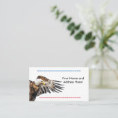 Bald Eagle op de Wing Visitekaartje (Staand voorkant)
