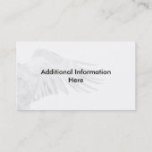 Bald Eagle op de Wing Visitekaartje (Achterkant)