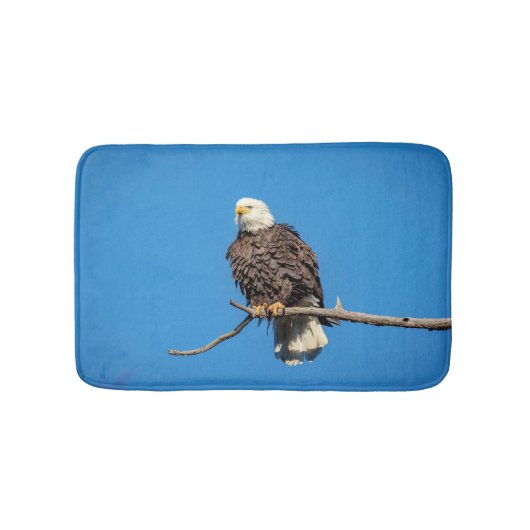 Bald Eagle op een boomtak Badmat (Voorkant)