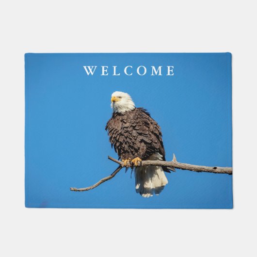 Bald Eagle op een boomtak Deurmat (Voorkant)