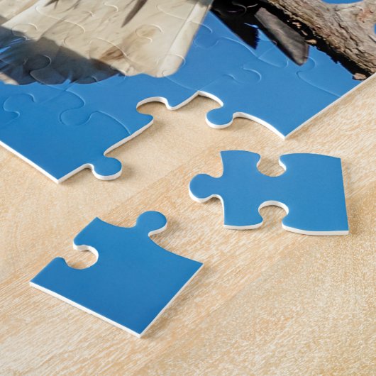 Bald Eagle op een boomtak Legpuzzel (Zijkant)