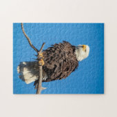 Bald Eagle op een boomtak Legpuzzel (Horizontaal)