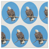 Bald Eagle op een boomtak Stof (Swatch)