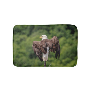 Bald Eagle op een tak Badmat