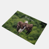 Bald Eagle op een tak Deurmat (Schuin)