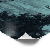 Bald Eagle op horloge Perfect Poster (Hoek)