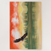 Bald Eagle op Sunset Legpuzzel (Verticaal)