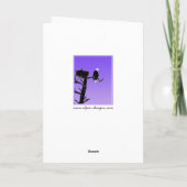 Bald Eagle op Sunset - Originele Wilde Kunst Kaart (Achterkant)