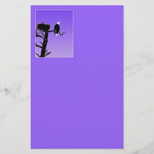 Bald Eagle op zonsondergang - Originele Wilde Kuns Briefpapier (Voorkant)