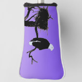 Bald Eagle op zonsondergang - Originele Wilde Kuns Golfheadcover (Draai 90)