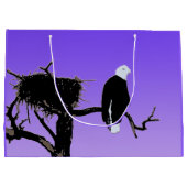 Bald Eagle op zonsondergang - Originele Wilde Kuns Groot Cadeauzakje (Achterkant)