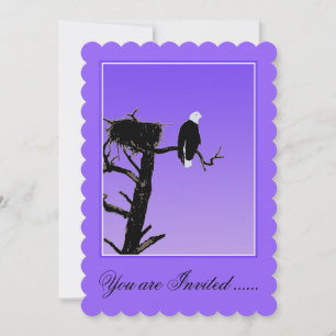 Bald Eagle op zonsondergang - Originele Wilde Kuns Kaart