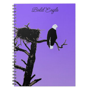Bald Eagle op zonsondergang - Originele Wilde Kuns Notitieboek