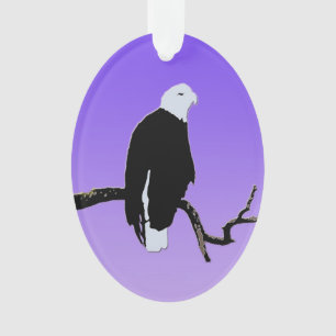 Bald Eagle op zonsondergang - Originele Wilde Kuns Ornament