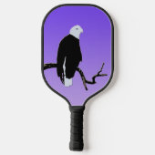 Bald Eagle op zonsondergang - Originele Wilde Kuns Pickleball Paddle (Achterkant)
