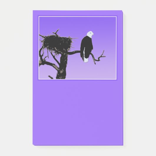 Bald Eagle op zonsondergang - Originele Wilde Kuns Post-it® Notes (Voorkant)