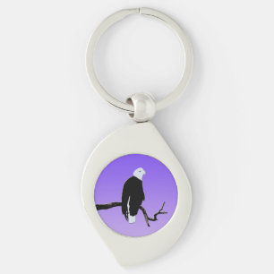 Bald Eagle op zonsondergang - Originele Wilde Kuns Sleutelhanger